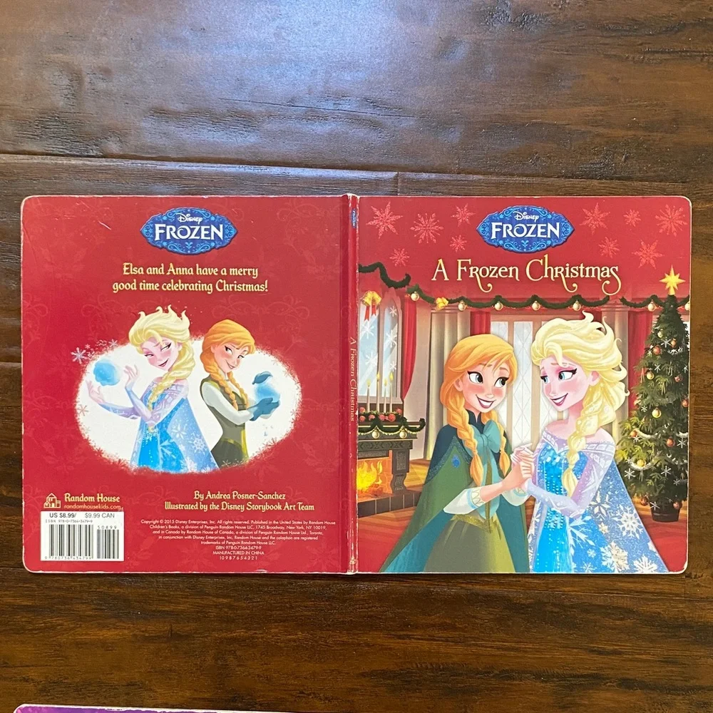 Disney Frozen Story Book Set - Pink, Red & Purple Covers
